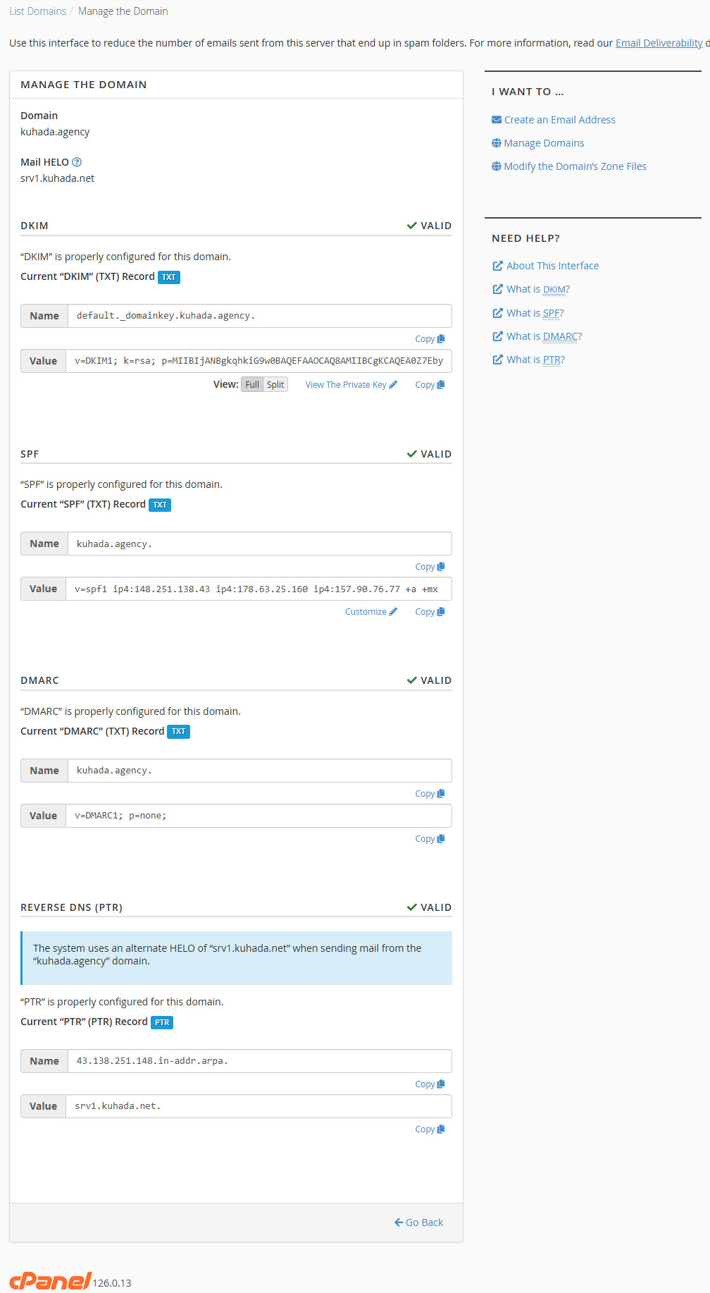 cpanel email.deliverability cpanel email.deliverability